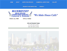 Tablet Screenshot of bluebonnetinspections.com